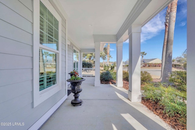 view of patio / terrace with a porch