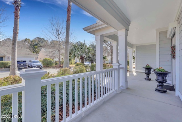 balcony with a porch