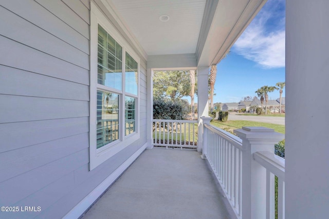 view of balcony