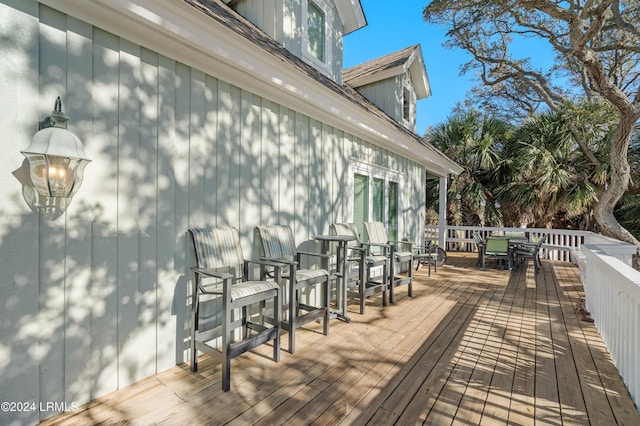 view of wooden terrace