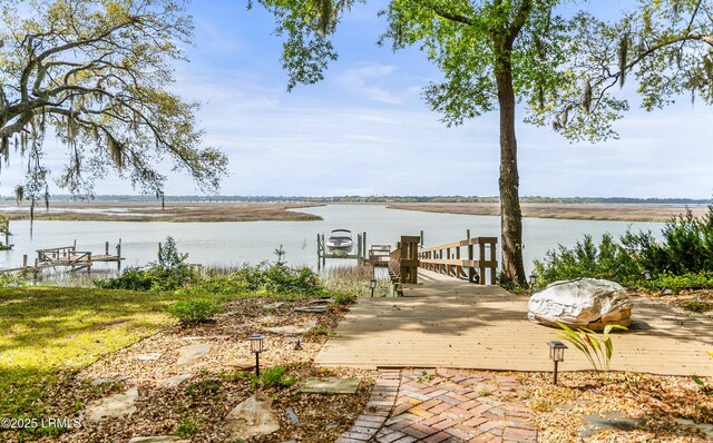 83 Sunset Blvd, Beaufort, SC 29907 - view of dock with a water view