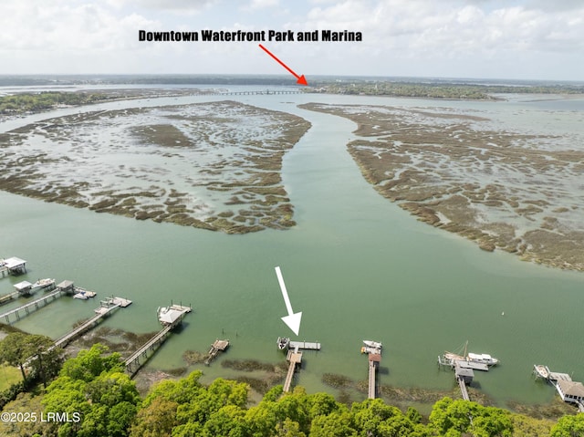 83 Sunset Blvd, Beaufort, SC 29907 - birds eye view of property with a water view