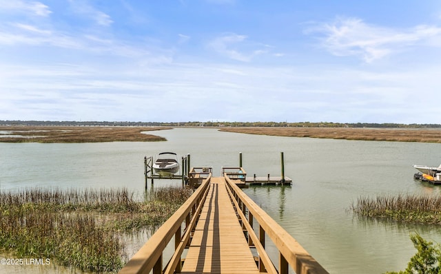 83 Sunset Blvd, Beaufort, SC 29907 - view of dock with a water view
