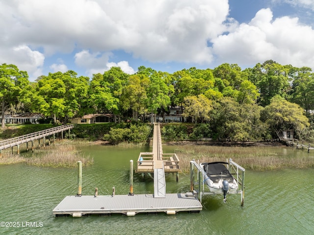 83 Sunset Blvd, Beaufort, SC 29907 - view of dock featuring a water view