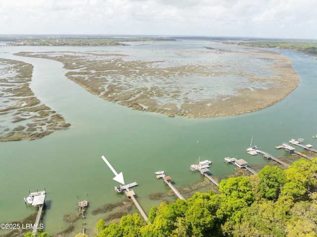 83 Sunset Blvd, Beaufort, SC 29907 - birds eye view of property with a water view