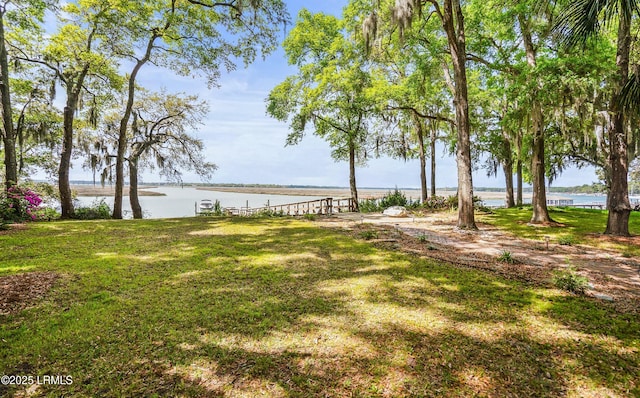 83 Sunset Blvd, Beaufort, SC 29907 - view of yard featuring a water view