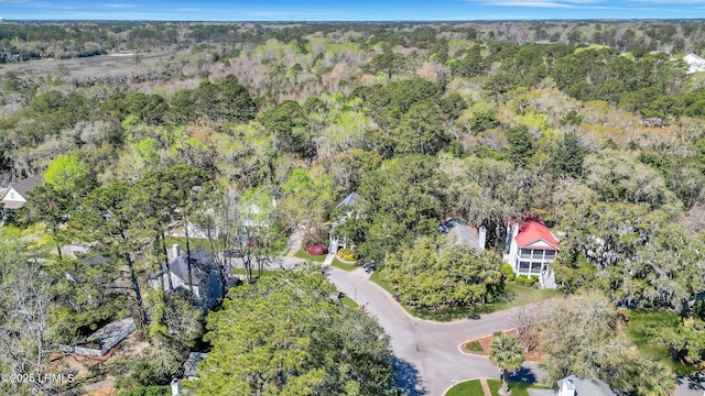 89 Bostick Cir, Beaufort, SC 29902 - aerial view of property and surrounding area with a forest
