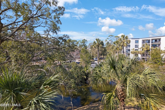 exterior space featuring a water view