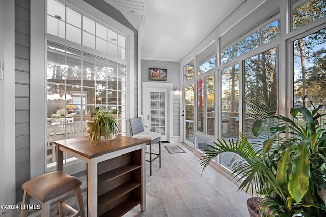 view of sunroom