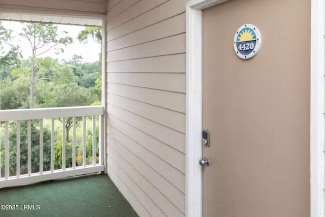 663 William Hilton Pkwy Unit 442, Hilton Head Island, SC 29928 - view of exterior entry featuring a balcony