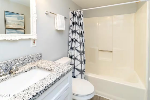 663 William Hilton Pkwy Unit 442, Hilton Head Island, SC 29928 - full bathroom featuring vanity and shower / bath combination with curtain
