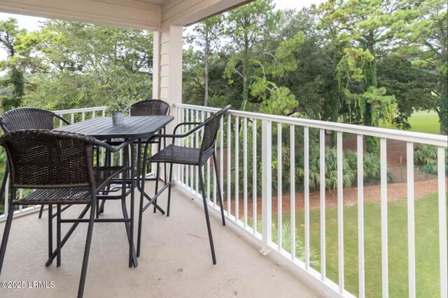 663 William Hilton Pkwy Unit 442, Hilton Head Island, SC 29928 - balcony with view of scattered trees