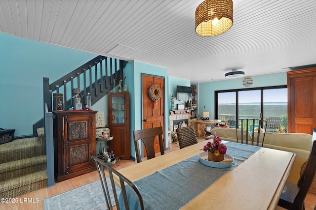 31 Anchorage Pt Unit 31, Hilton Head Island, SC 29928 - dining space featuring stairway and light wood-type flooring