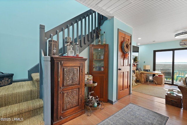 31 Anchorage Pt Unit 31, Hilton Head Island, SC 29928 - stairs featuring wood finished floors