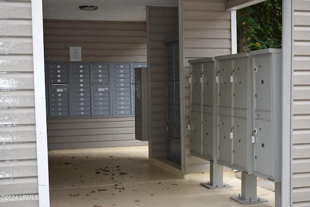 view of community with mail boxes