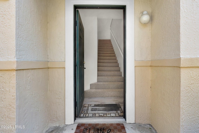 view of stairs