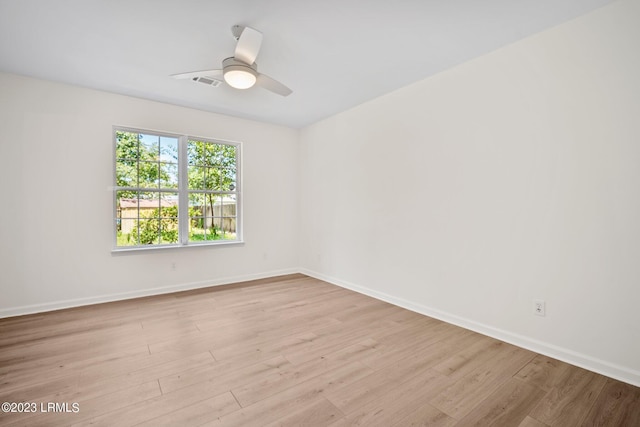 7 Grandiflora Ln, Beaufort, SC 29907 - unfurnished room with light wood finished floors, baseboards, and a ceiling fan