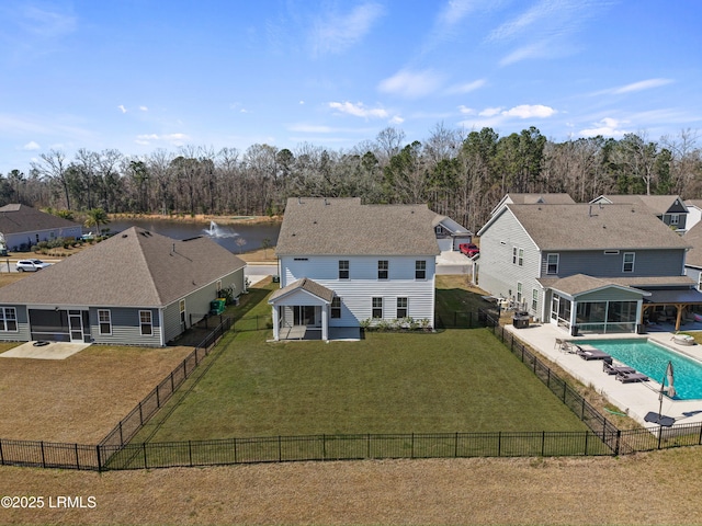 birds eye view of property