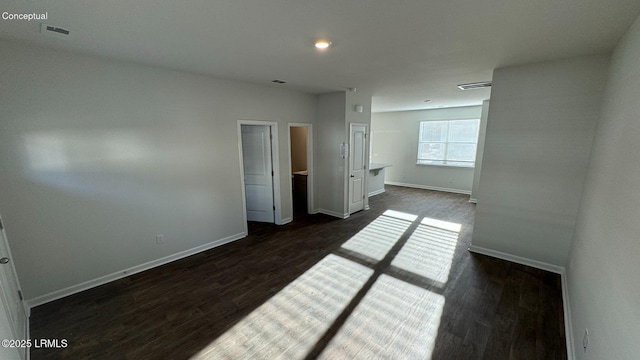 24 Twickenham Loop, Yemassee, SC 29945 - spare room featuring dark wood-style flooring and recessed lighting