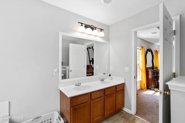 bathroom with vanity