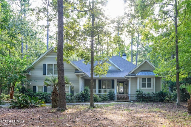 view of front of house with a porch