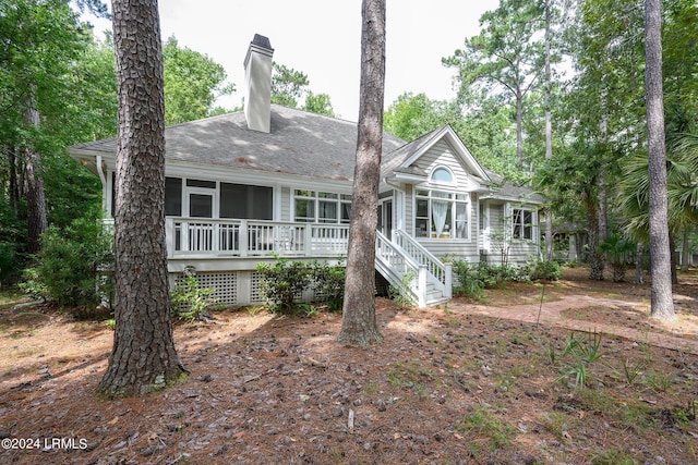 view of rear view of house