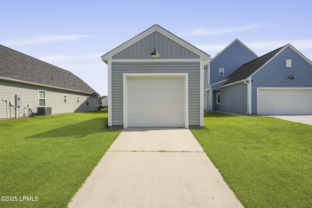 257 Garden Gate Cir E, Hardeeville, SC 29927 - view of front of property with board and batten siding, a front yard, and driveway