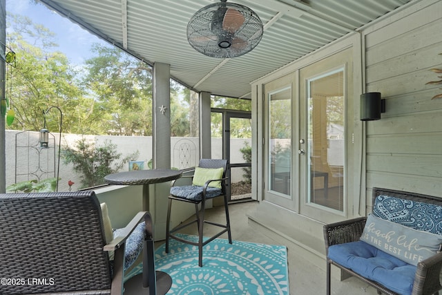 20 Queens Folly Rd Unit 1967, Hilton Head Island, SC 29928 - sunroom with french doors