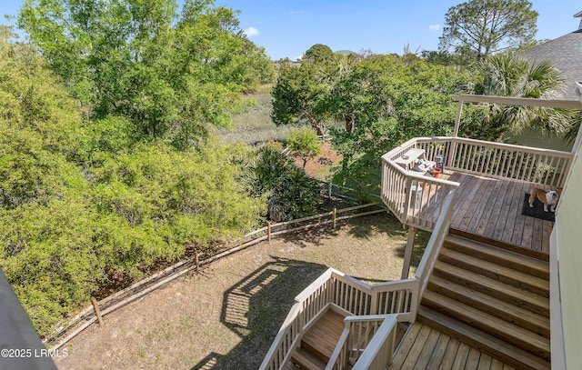 3 Ocean Marsh Ln, Harbor Island, SC 29920 - view of yard with a deck and stairs