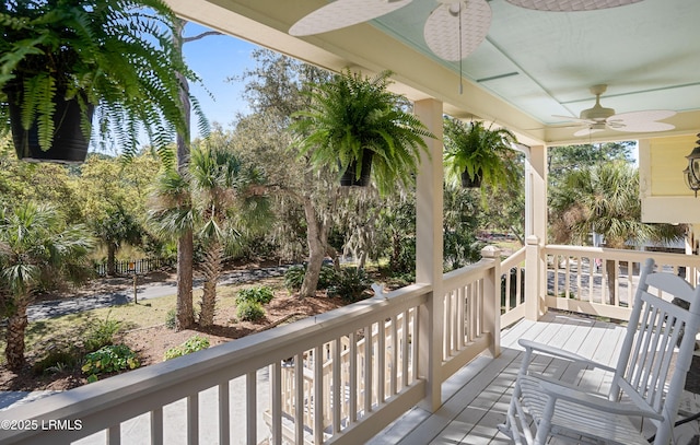 3 Ocean Marsh Ln, Harbor Island, SC 29920 - porch with ceiling fan