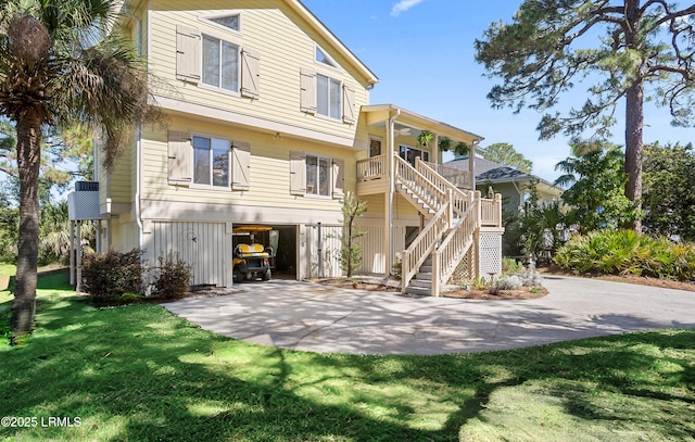3 Ocean Marsh Ln, Harbor Island, SC 29920 - back of property featuring stairs and a yard