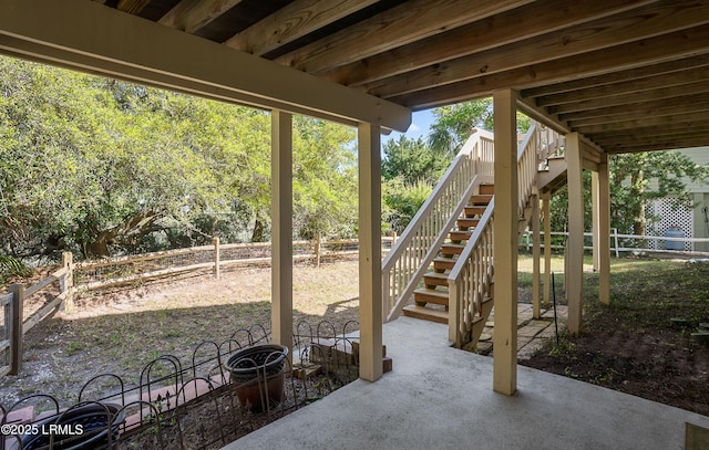 3 Ocean Marsh Ln, Harbor Island, SC 29920 - fenced backyard featuring stairs and a patio area