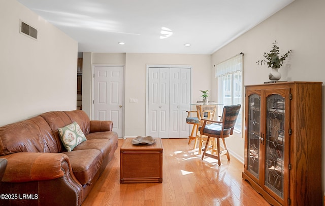 3 Ocean Marsh Ln, Harbor Island, SC 29920 - living area with light wood-style flooring and recessed lighting