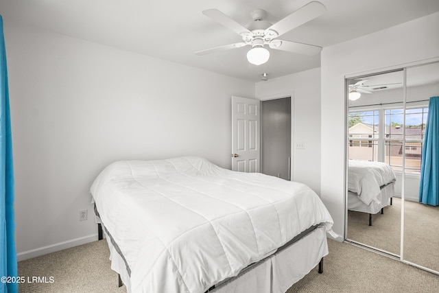 91 Heartstone Cir, Bluffton, SC 29910 - carpeted bedroom with a closet and a ceiling fan