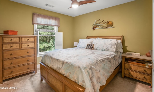 8 Battery Point Ln, Beaufort, SC 29902 - bedroom with light colored carpet and a ceiling fan