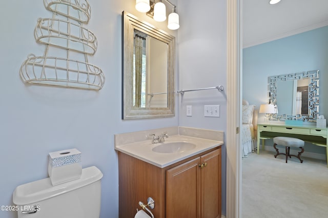 19 Lynnfield Pl, Bluffton, SC 29910 - bathroom with vanity and ornamental molding