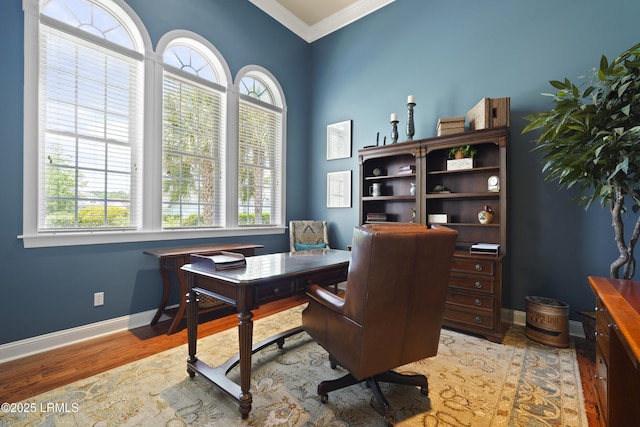 19 Lynnfield Pl, Bluffton, SC 29910 - office featuring ornamental molding and wood finished floors