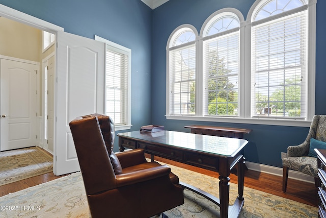 19 Lynnfield Pl, Bluffton, SC 29910 - home office with wood finished floors