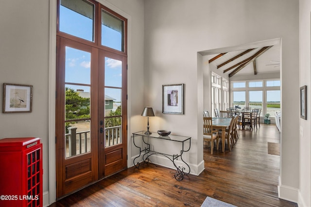 517 Tarpon Blvd, Fripp Island, SC 29920 - foyer entrance featuring wood finished floors and french doors