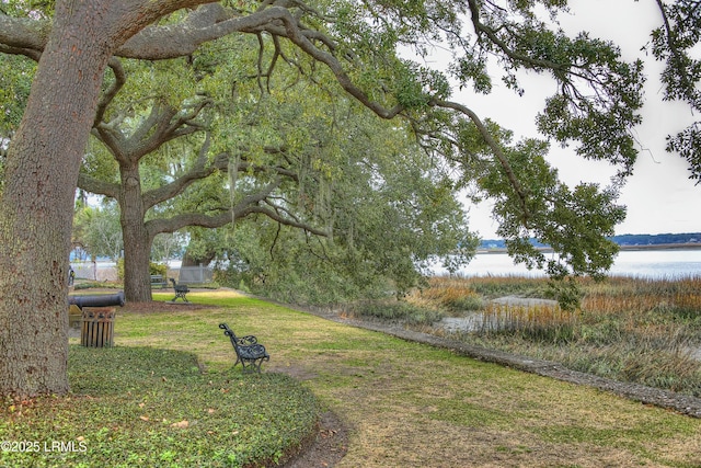 838 Fiddlers Ridge Rd, Fripp Island, SC 29920 - view of grassy yard with a water view
