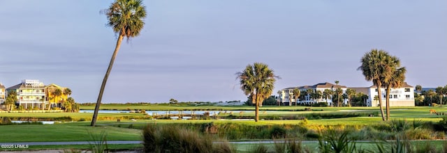 838 Fiddlers Ridge Rd, Fripp Island, SC 29920 - surrounding community with a water view and a yard