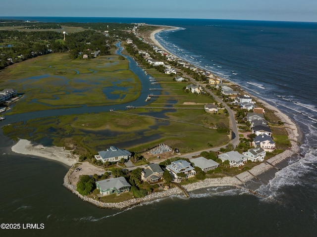 838 Fiddlers Ridge Rd, Fripp Island, SC 29920 - aerial view of property's location featuring extended coastline and nearby suburban area