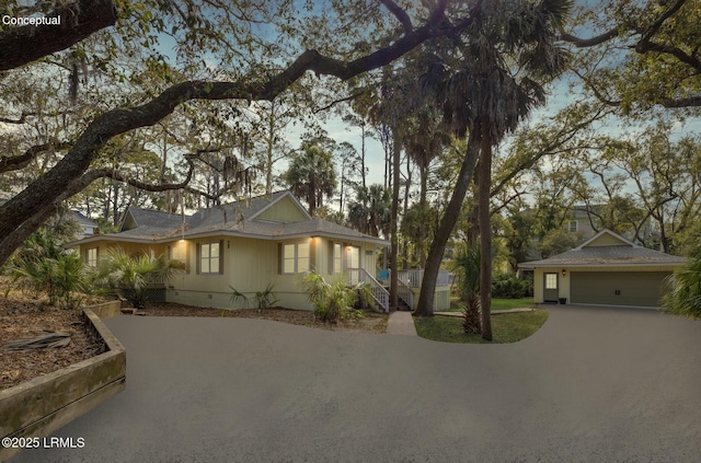 838 Fiddlers Ridge Rd, Fripp Island, SC 29920 - ranch-style home with a garage and driveway