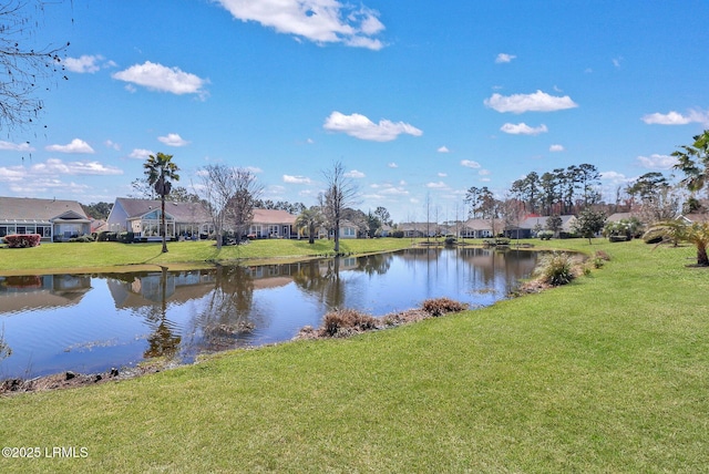 water view with a residential view