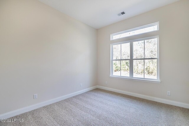 view of carpeted empty room