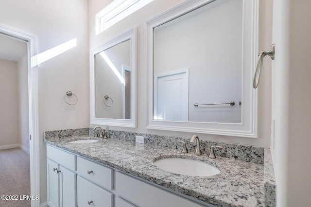 bathroom with vanity