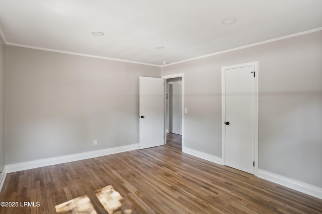 67 Sams Point Rd, Beaufort, SC 29907 - empty room featuring wood finished floors, crown molding, and baseboards
