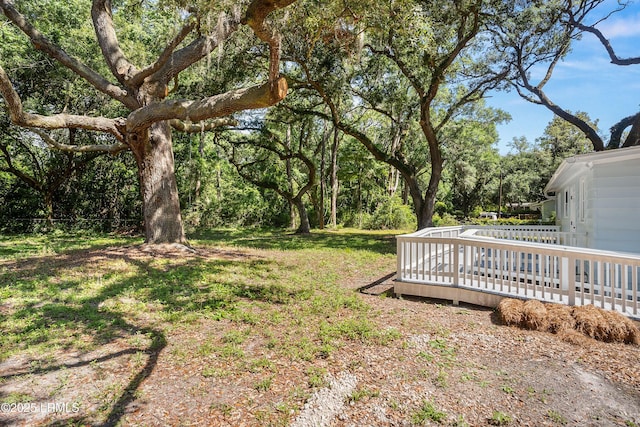 67 Sams Point Rd, Beaufort, SC 29907 - view of yard with a deck