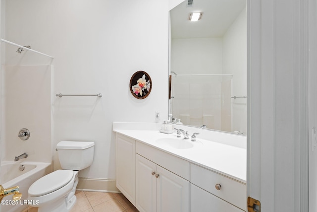 67 Winding Oak Dr, Okatie, SC 29909 - full bath with tile patterned floors, toilet, vanity, shower / washtub combination, and baseboards