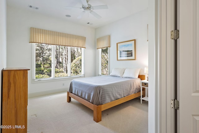 67 Winding Oak Dr, Okatie, SC 29909 - bedroom with carpet, baseboards, and a ceiling fan